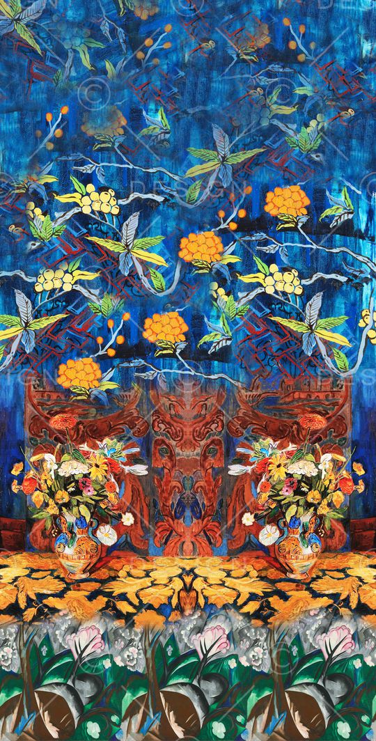 定位花印花华亿平台图片