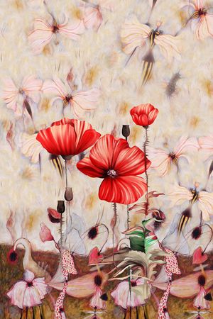 定位花印花华亿平台图片