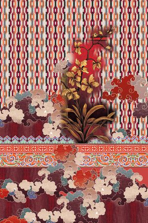 定位花印花华亿平台图片