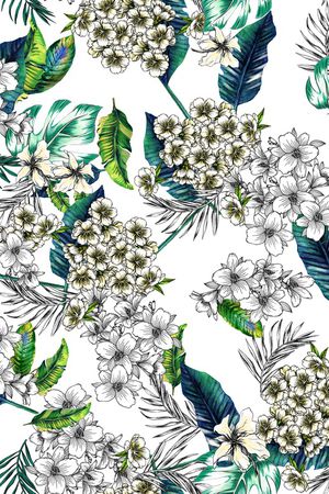 白底花印花华亿平台图片