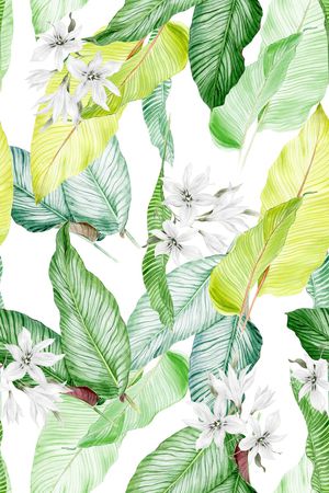 绿植树叶印花华亿平台图片