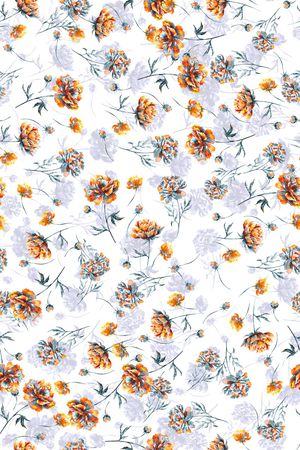 连衣裙印花华亿平台图片