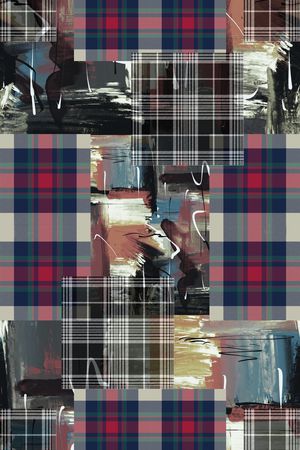 条格印花华亿平台图片