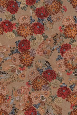 中国风印花华亿平台图片