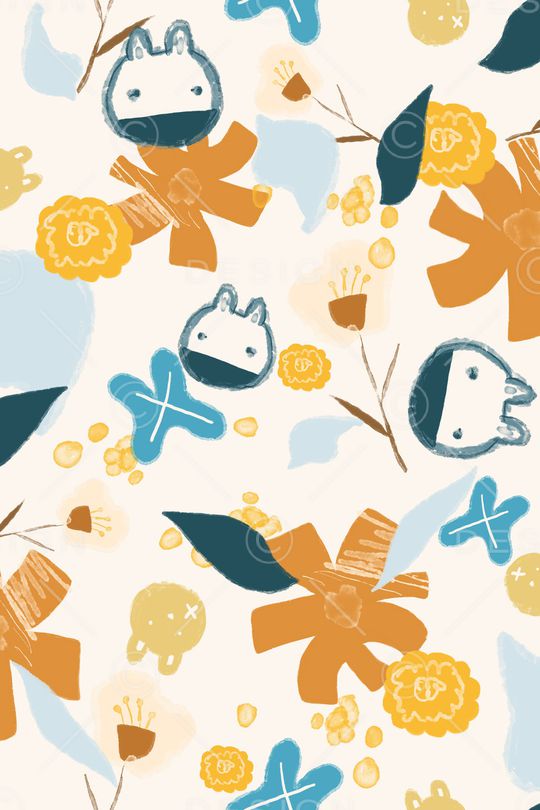 手绘印花华亿平台图片