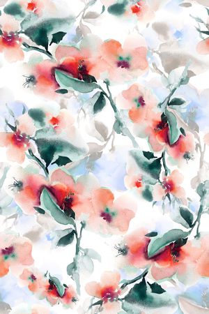 水彩印花华亿平台图片