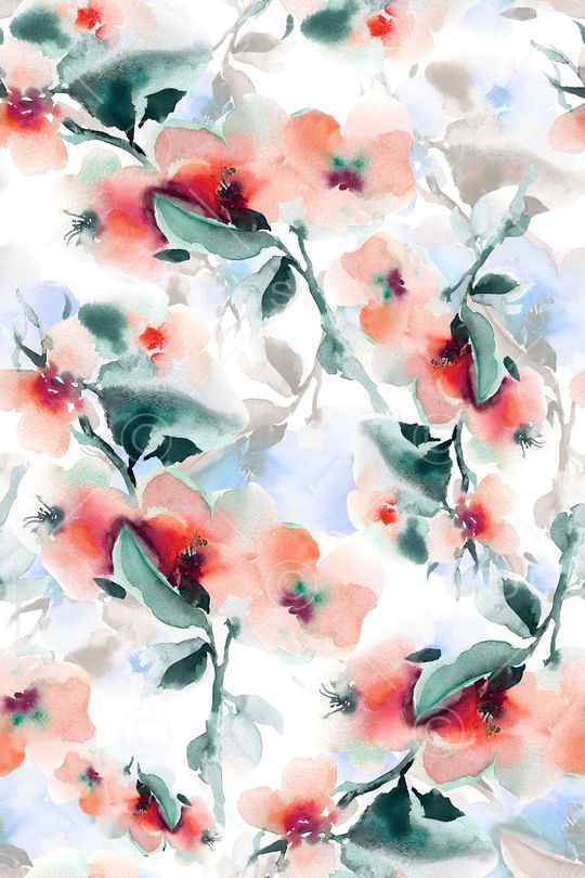 水彩印花华亿平台图片