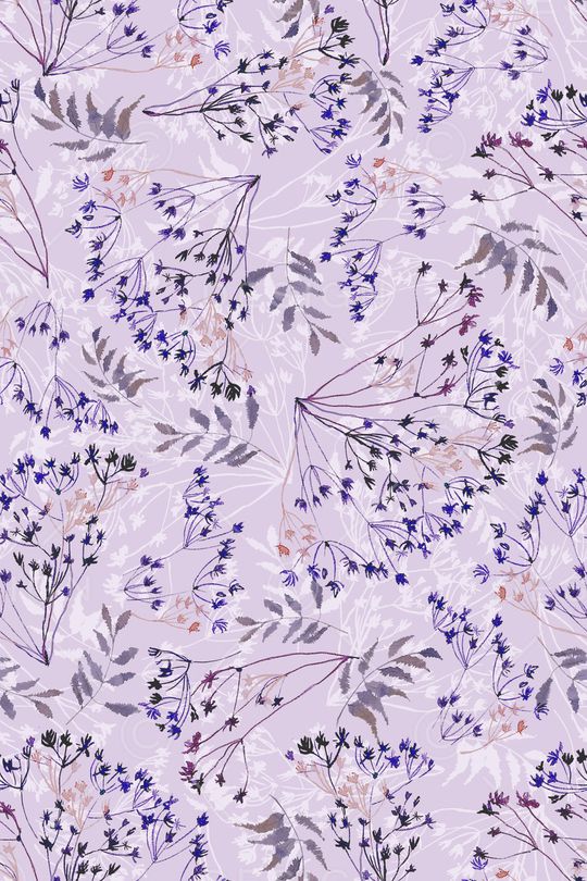 清爽底花卉印花华亿平台图片