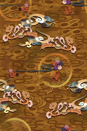 中国风印花华亿平台图片