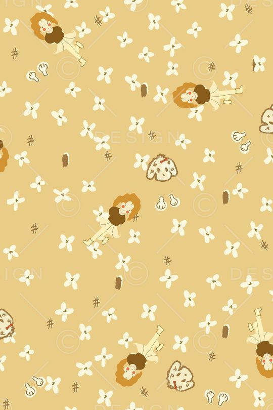 卡通人物印花华亿平台图片