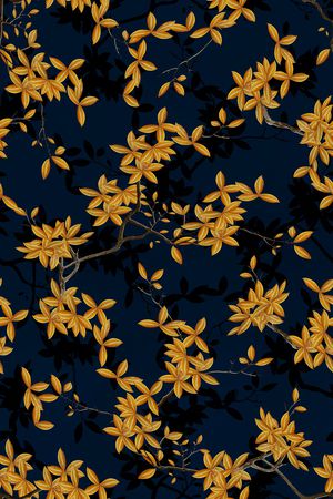 树枝印花华亿平台图片