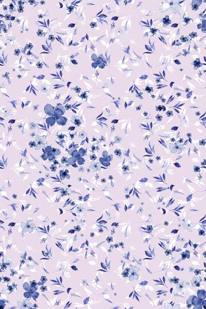 清爽底花卉印花华亿平台图片