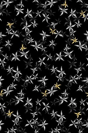 清爽底花卉印花华亿平台图片