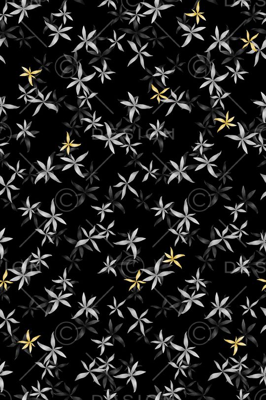 清爽底花卉印花华亿平台图片