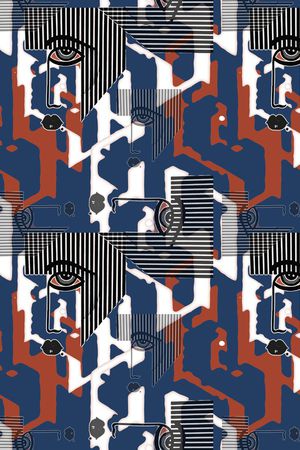 线条印花华亿平台图片