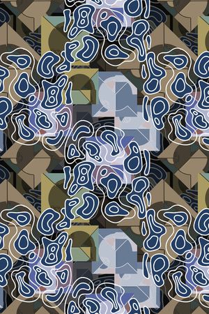 线条印花华亿平台图片