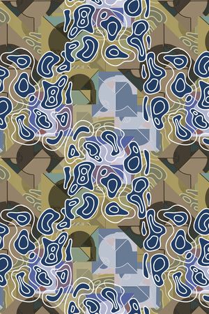 线条印花华亿平台图片