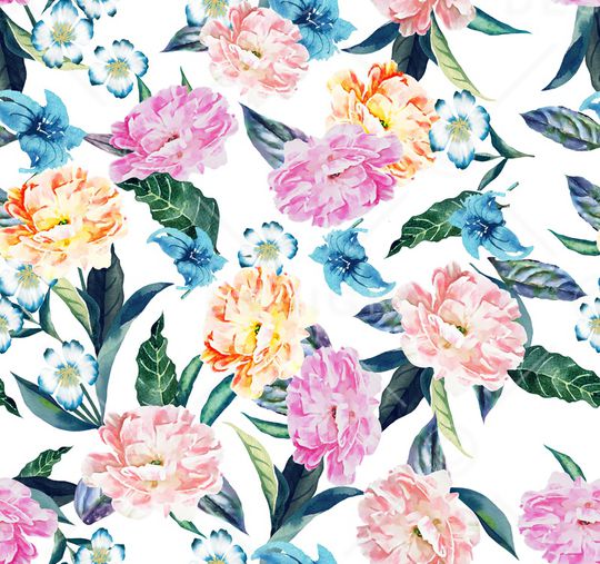 水彩印花华亿平台图片