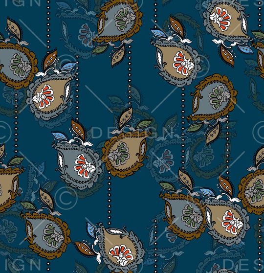 连衣裙印花华亿平台图片