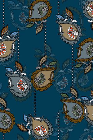 连衣裙印花华亿平台图片