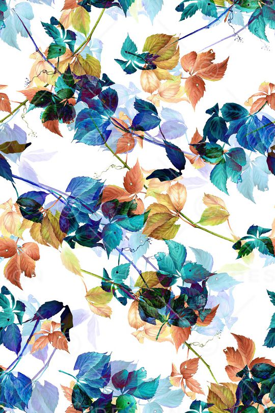 绿植树叶印花华亿平台图片