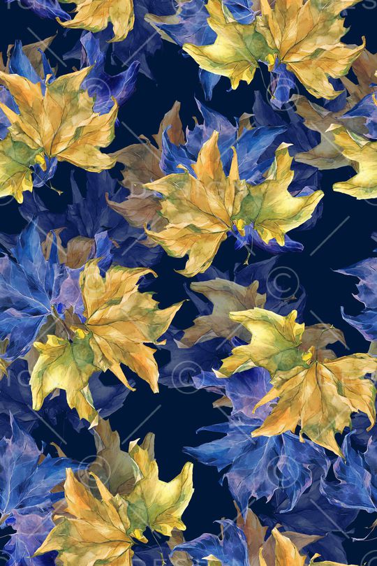 绿植树叶印花华亿平台图片