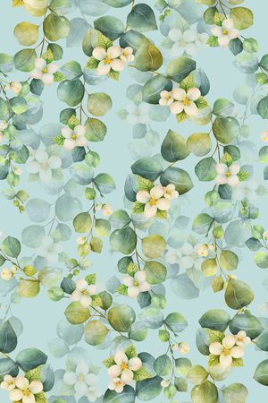 绿植树叶印花华亿平台图片