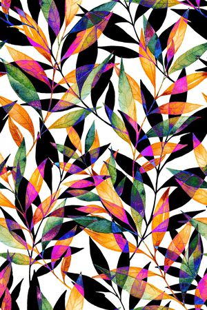 绿植树叶印花华亿平台图片