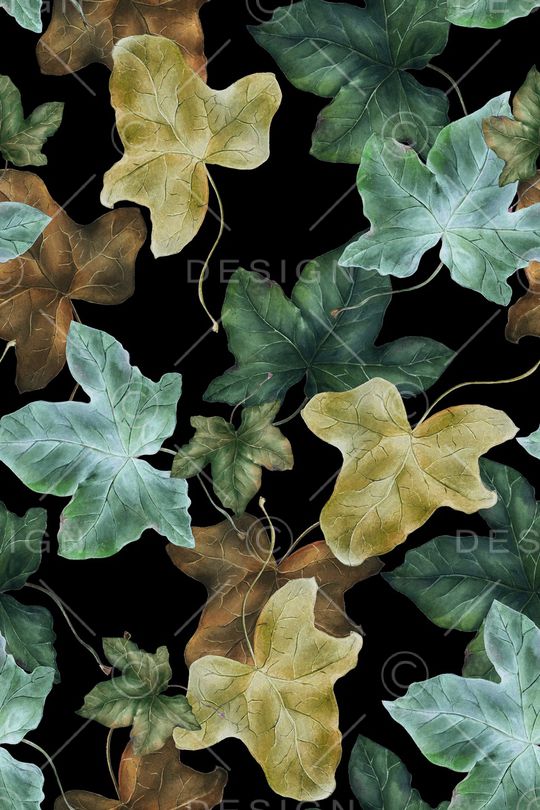 绿植树叶印花华亿平台图片