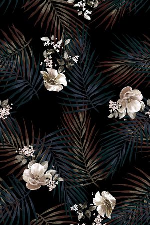 绿植树叶印花华亿平台图片