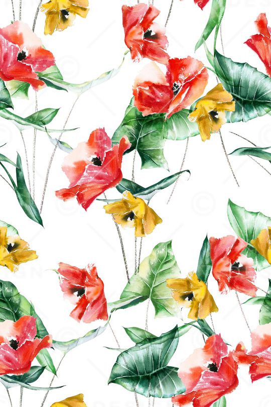 绿植树叶印花华亿平台图片