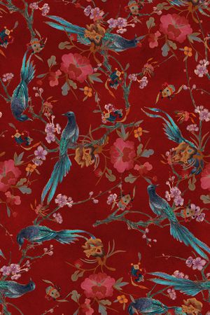 花鸟印花华亿平台图片