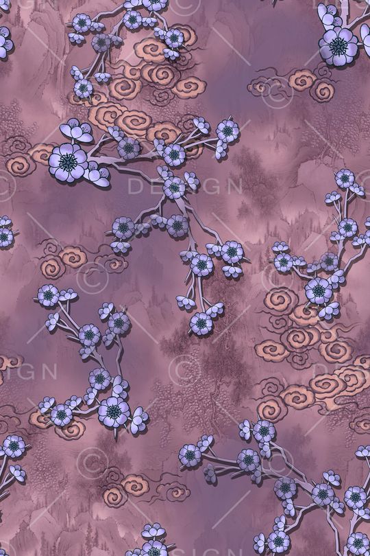 中国风印花华亿平台图片