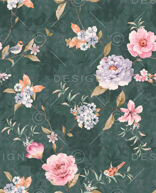 绿植树叶印花华亿平台图片