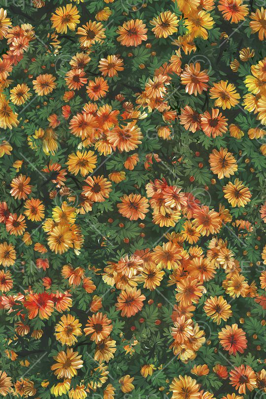 绿植树叶印花华亿平台图片