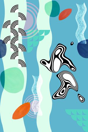 几何印花华亿平台图片