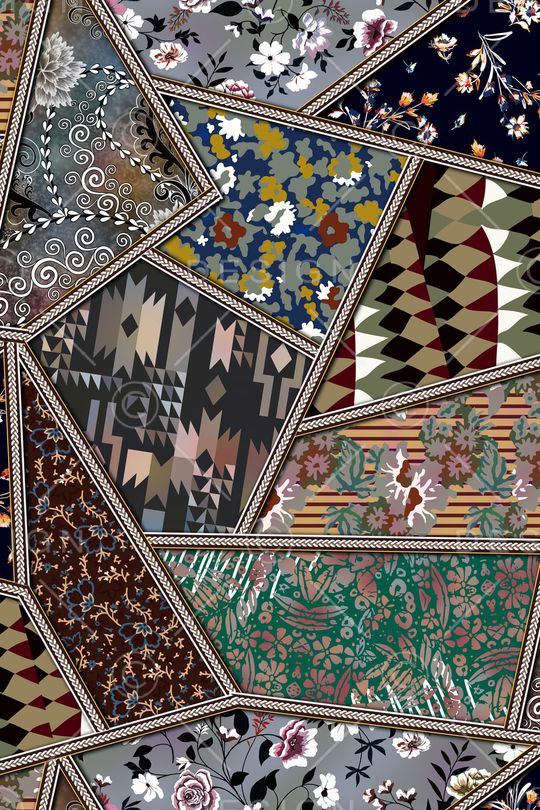 几何印花华亿平台图片