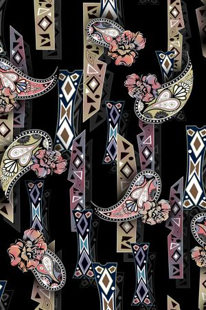 几何印花华亿平台图片