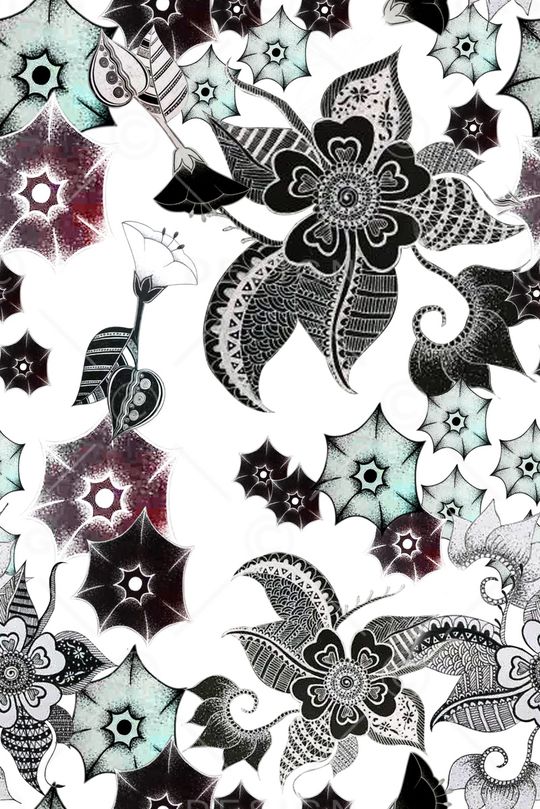 花卉印花华亿平台图片