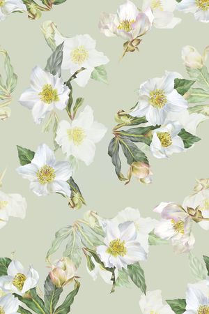 清爽底花卉印花华亿平台图片