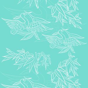 仙鹤印花华亿平台图片