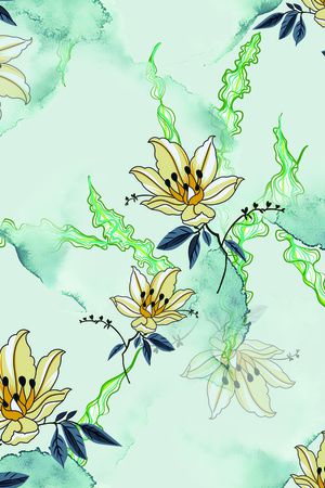 连衣裙印花华亿平台图片