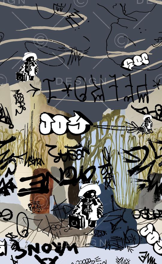 男装定位花印花华亿平台图片