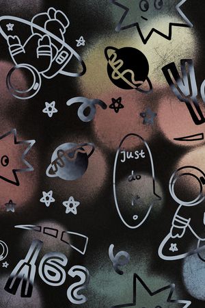 涂鸦印花华亿平台图片