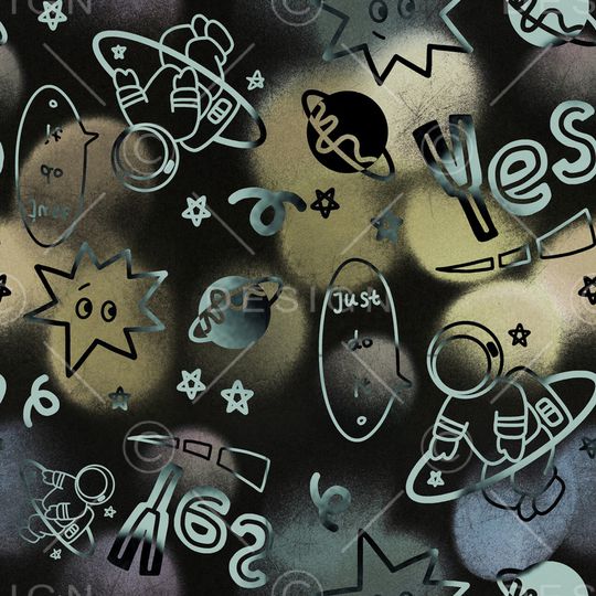 涂鸦印花华亿平台图片