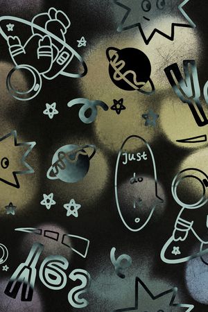 涂鸦印花华亿平台图片