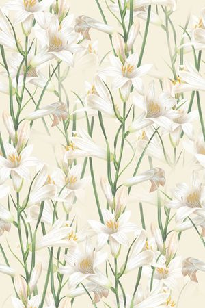 清爽底花卉印花华亿平台图片