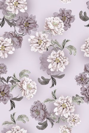 清爽底花卉印花华亿平台图片