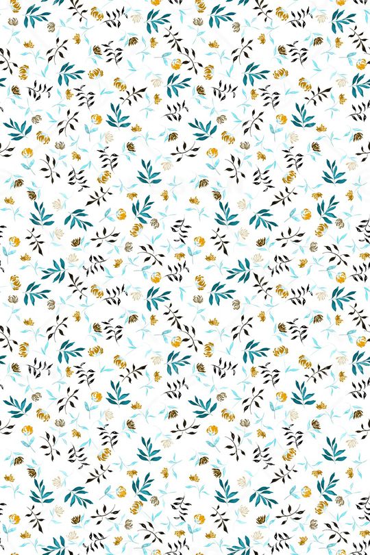 清爽底花卉印花华亿平台图片