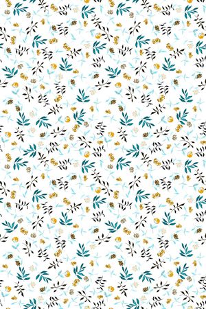 清爽底花卉印花华亿平台图片